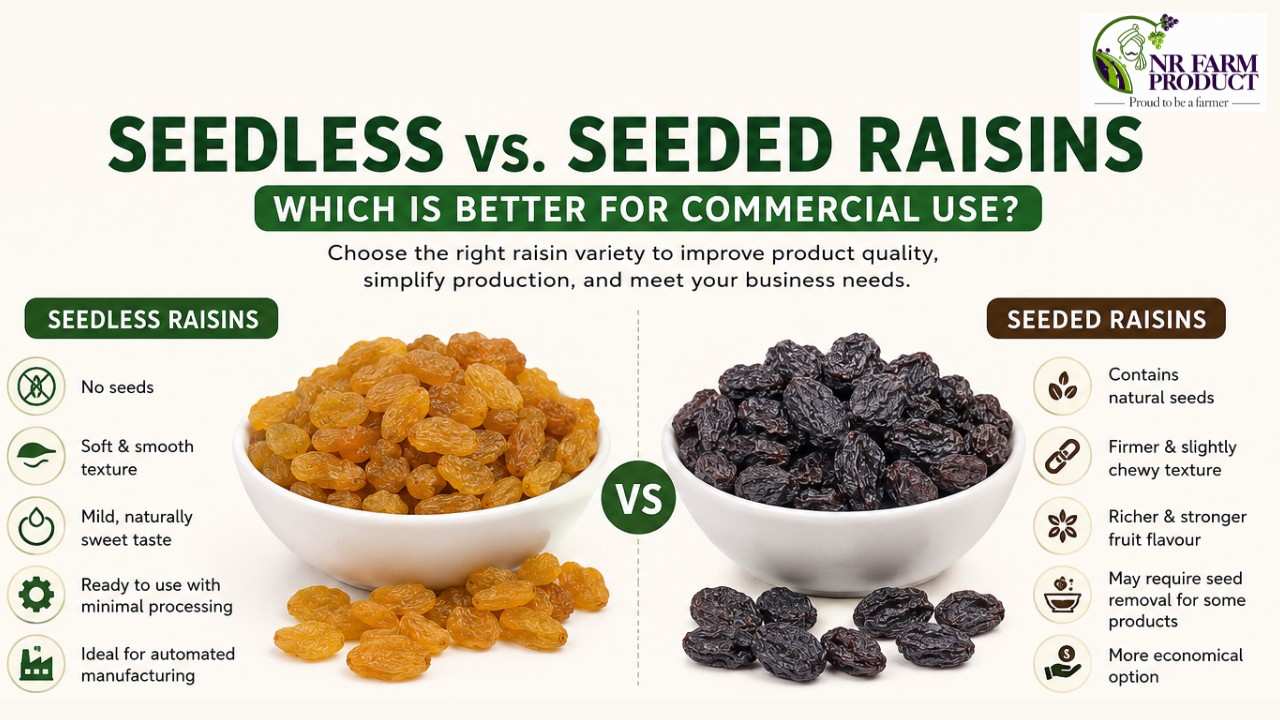 Seedless vs. Seeded Raisins: Which Is Better for Commercial Use? 