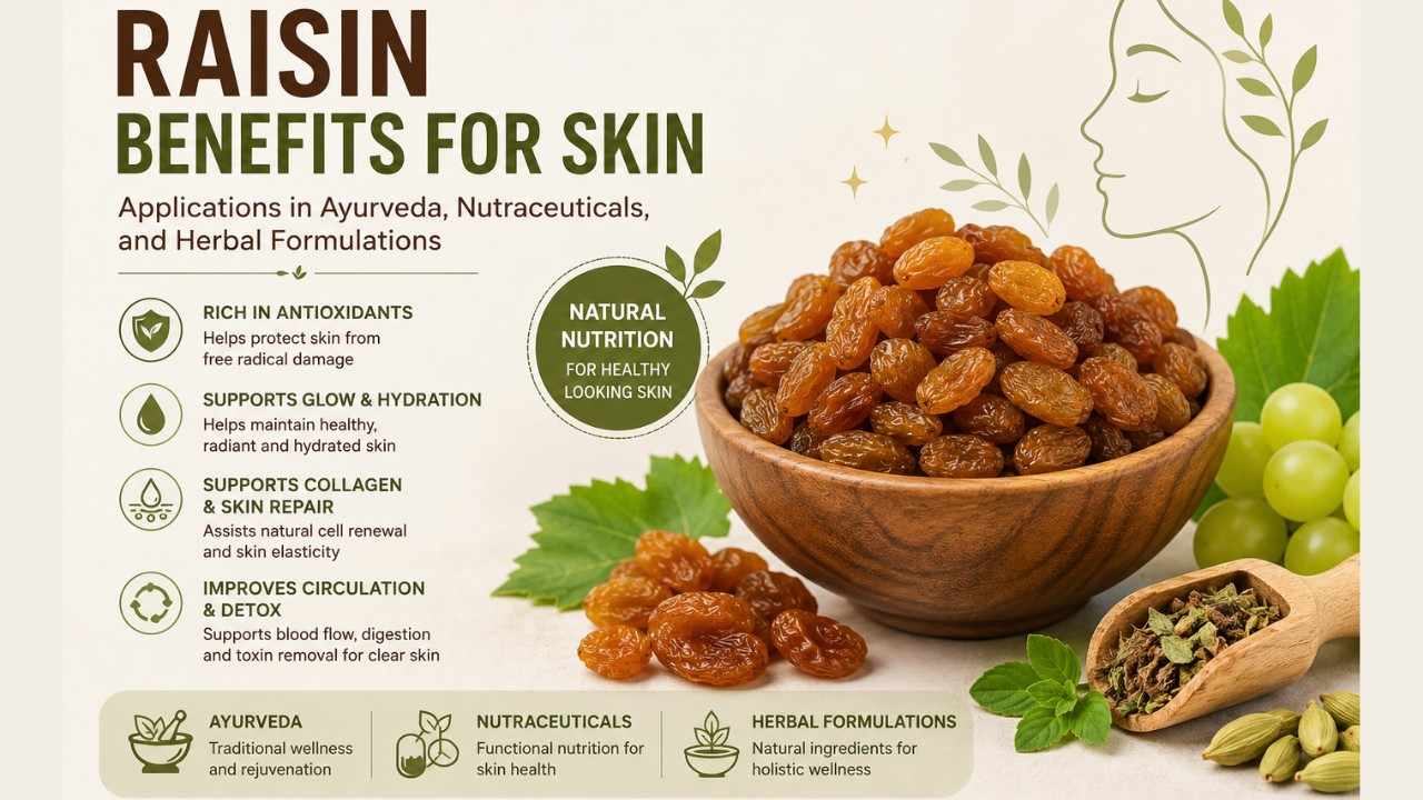Raisin Benefits for Skin: How Ayurveda and Nutraceuticals Use Raisins for Skin Wellness