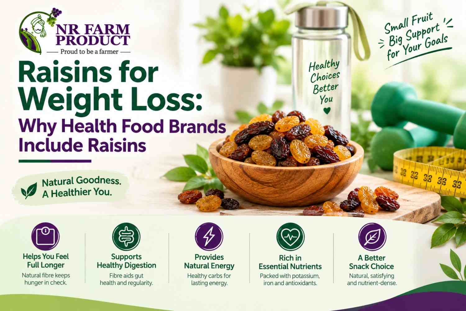 Raisins for Weight Loss: Why Health Food Brands Include Raisins