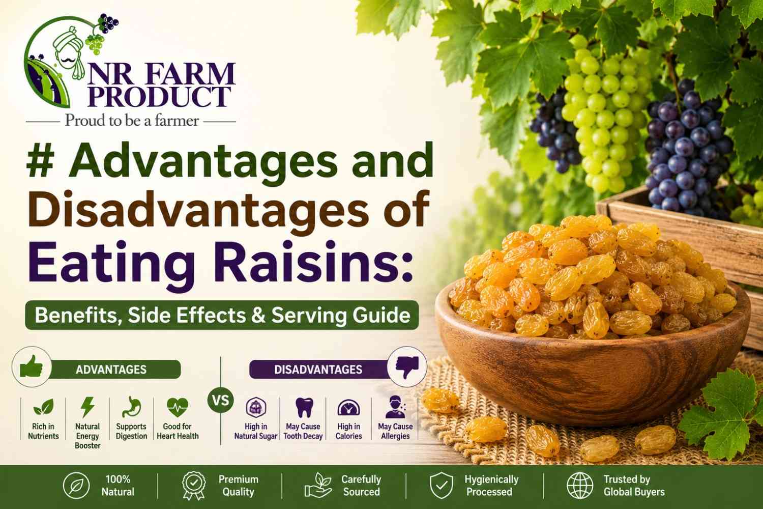 Advantages and Disadvantages of Eating Raisins: Benefits, Side Effects & Serving Guide