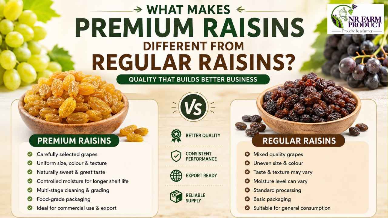 What Makes Premium Raisins Different from Regular Raisins? 