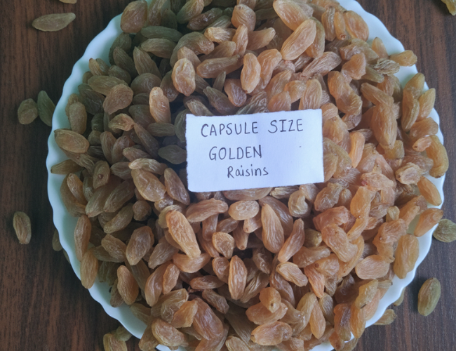 Capsule Size Golden Raisin